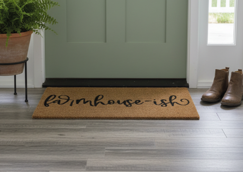 "Farmhouse-ish" Door Mat